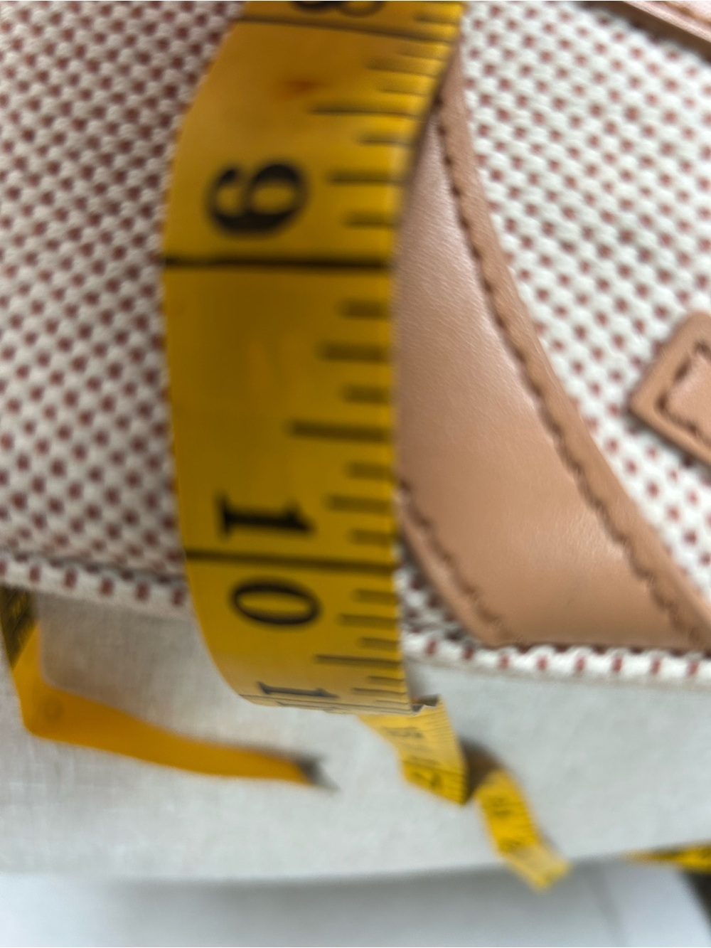 Tory Burch Neutral Canvas Backpack with Tan Leather Trim - Picture 11 of 11